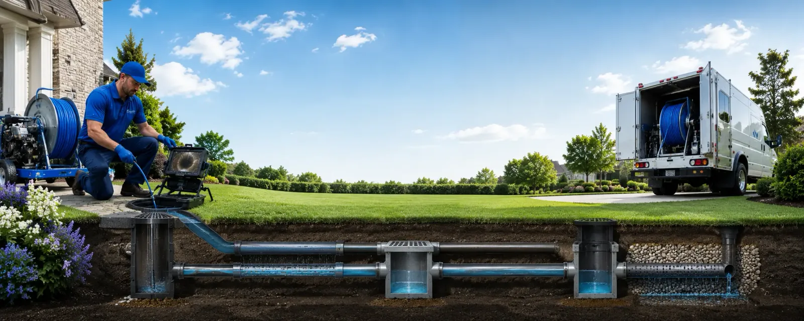 Outdoor drain cleaning information for Polkville, NC